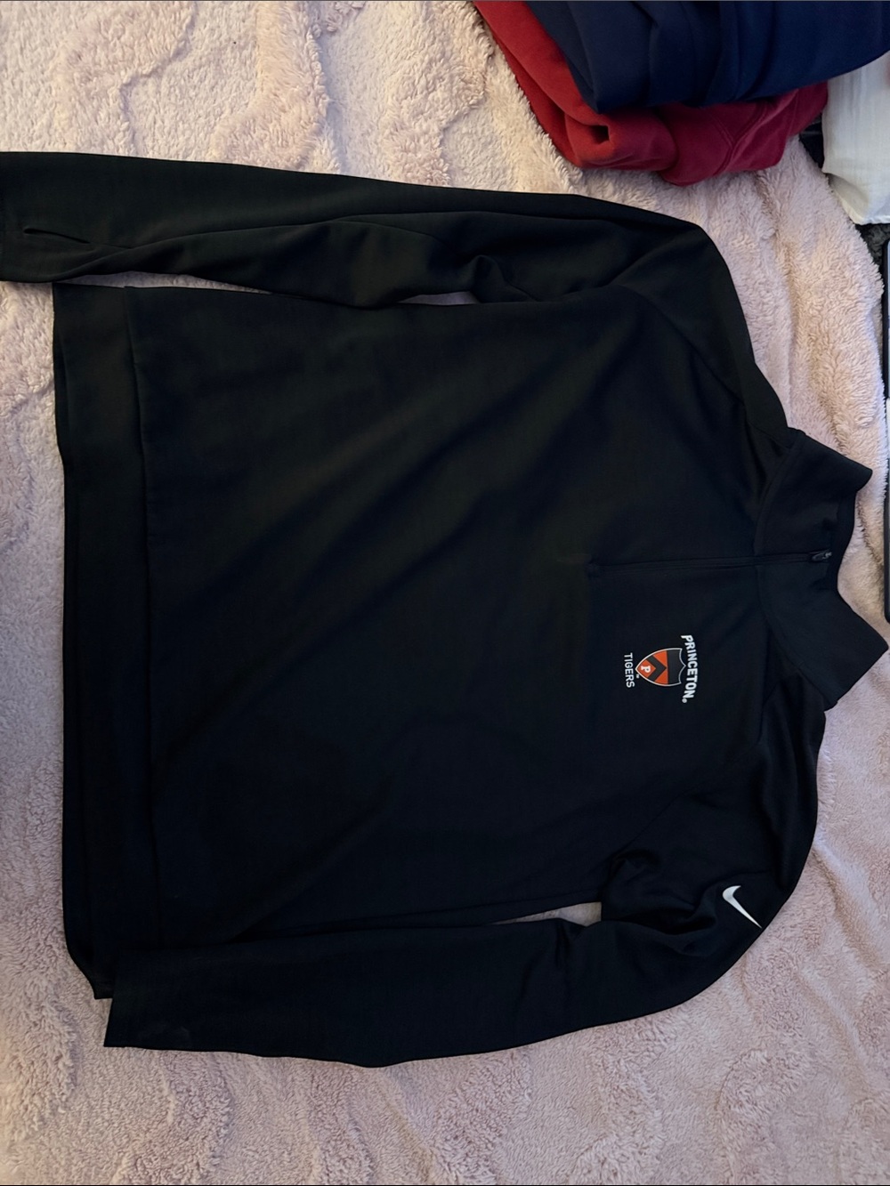 Nike Black Princeton Tigers Quarter-Zip Performance Jacket